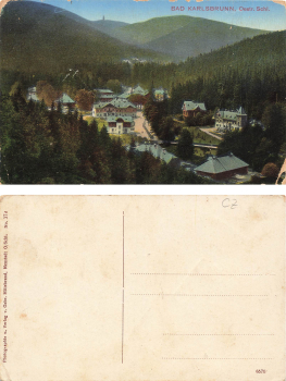 Bad Karlsbrunn oesterreichisch SchlesienKarlova Studánka um 1920