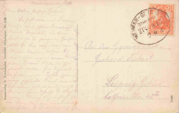 Bad Klosterlausnitz Teich Bahnpost Weimar-Gera Zug 413 o 1918