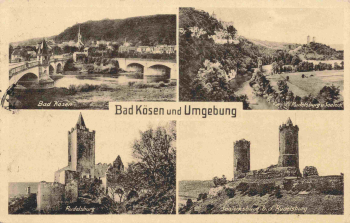 Bad Kösen Mehrbildkarte o 1943