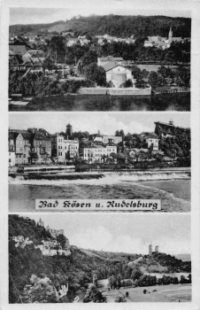 Bad Kösen und Rudelsburg * um 1950