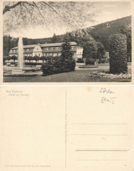 Bad Kudowa Schlesien Schloss am Kurpark Kudowa-Zdroj * um 1930