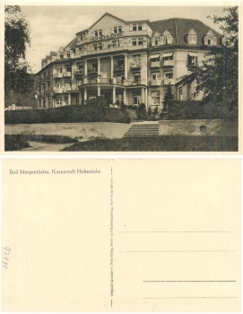 Bad Mergentheim Kuranstalt Hohenlohe * ca. 1930