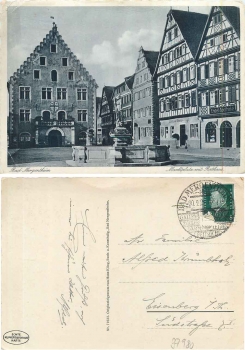 Bad Mergentheim Marktplatz mit Rathaus o 20.9.1929