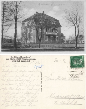 Bad Oppelsdorf Kurheim Hindenburg Opolno Zdroj o 1928 