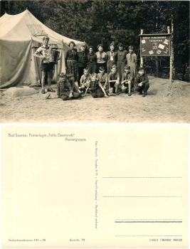 15526 Bad Saarow pioneer camp "Feliks Dzierzynski" pioneer group *1959