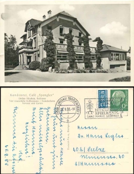 88131 Bad Schachen Lindau pastry shop Cafe Spengler o 26.9.1955