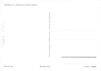 01815 Bad Schandau, Waldhaeusl Inn, Kirnitzschtal *1972 Hanich2132
