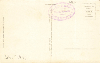 01814 Bad Schandau Elbsandsteingebirge vom Grossen Winterberg * um 1930 Hahn-Foto8103