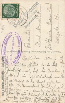 01814 Bad Schandau Restaurant "Waldhaus" o 1935