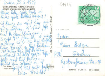 01814 Bad Schandau Kurhaus o 1979