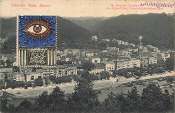01814 Bad Schandau with vignette Hygiene Exhibition Dresden 1911