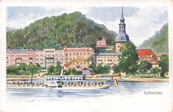 01814 Bad Schandau Litho * um 1900