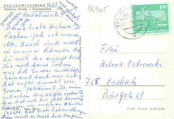Bad Schmiedeberg Dübener Heide Eisenmoorbad  o 1974