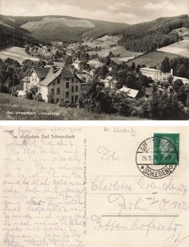 Bad Schwarzbach Isergebirge Schlesien Swieradow-Zdroj o 1929