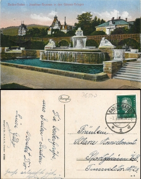 Baden-Baden Josefinen-Brunnen o 07.07.29