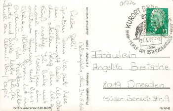 01773 Baerenfels Erzgebirge o 1966