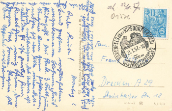 01773 Baerenfels Erzgebirge im Winter o 1957