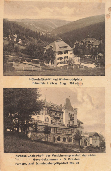 01773 Baerenfels Erzgebirge Kurhaus Kaiserhof o um 1930