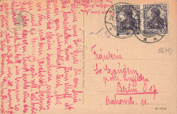 06493 Ballenstedt Harz Schloss o 1920