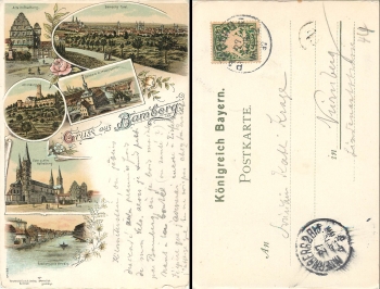 Bamberg color litho card o April 27, 1897