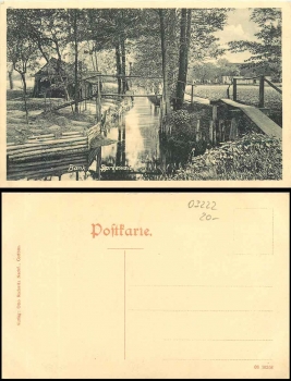03222 Bank in the Spreewald * approx. 1908