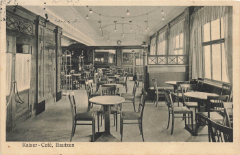 Bautzen Kaiser Cafe Interior view circa 1914