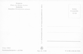 Bautzen Platz der Roten Armee * 1958