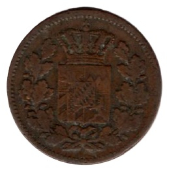 Bayern 2 Pfennig 1860 Maximilian II.