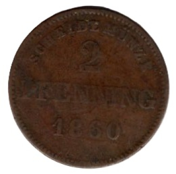 Bayern 2 Pfennig 1860 Maximilian II.