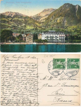 Beckenried Hotel Nidwaldnerhof o 8.7.1914