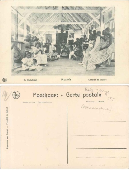 Belgisch Kongo Moanda Nähzimmer Nähmaschine *ca. 1920