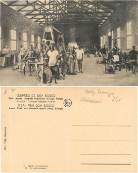 Belgisch Kongo Werk van Don Bosco Berufe Schlosserei *ca. 1920