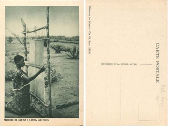 Belgisch Kongo Mission de Scheut Au Rouet Weberin *ca. 1930