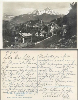 83471 Berchtesgaden mit Watzmann gebr. 1930