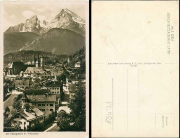 83471 Berchtesgaden mit Watzmann *ca. 1940