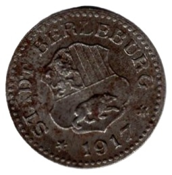 Berleburg town emergency war money 10 pfennigs 1917 emergency coin