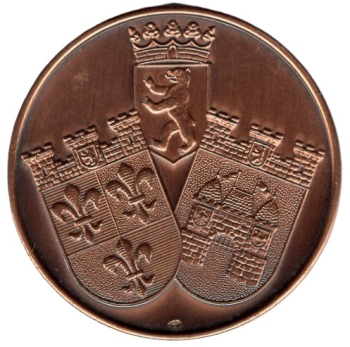 Berlin 100 Jahre Kurfuerstendamm Medaille Kupfer 1986