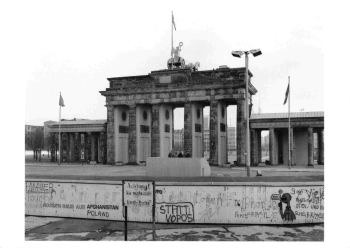 Berliner Mauer Brandenburger Tor 1987 alte Ansichtskarte