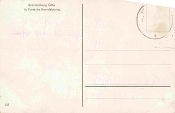 Berlin Brandenburg Gate vintage postcard