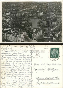 Charlottenburg Berlin Lietzensee vom Funkturm o 18.8.1938