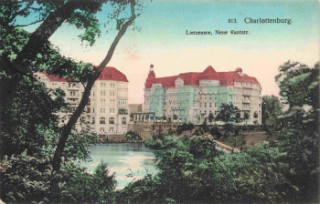 Charlottenburg, Berlin, Lietzensee, Neue Kantstraße, Leipzig–Saalfeld railway post service, train 364, 1911