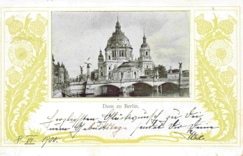 Berlin Cathedral, vintage postcard, c. 1900
