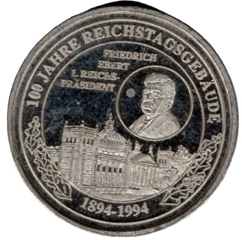 Berlin Internationale Grüne Woche 1994 100 Jahre Reichstagsgebäude Medaille