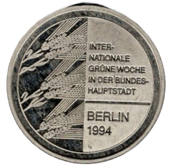 Berlin Internationale Grüne Woche 1994 100 Jahre Reichstagsgebäude Medaille