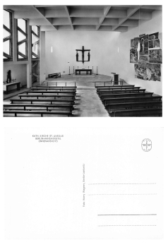 Berlin Hansaviertel Kirche St. Ansgar Innenansicht * um 1960