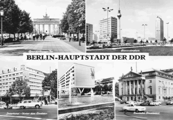 Berlin Hauptstadt der DDR Mehrbildkarte o 1972