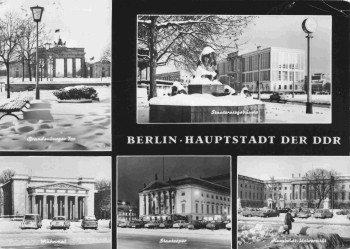 Berlin Hauptstadt der DDR Mehrbildkarte
