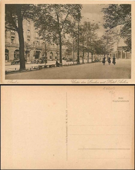 Berlin, Unter den Linden Hotel Adlon * ca. 1920