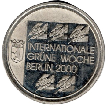 Berlin Internationale Grüne Woche 2000 Brandenburger Tor Medaille