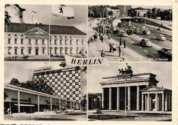 Berlin Mehrbildkarte alte Ansichtskarte o 1960